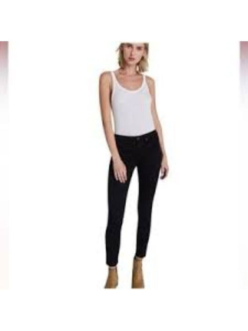 Revolve L'agence Black Midnight Chantal Jeans 5 Pocket Zip Up Size 27
